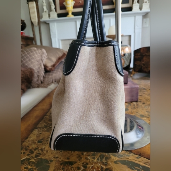 Dooney & Bourke Cream and Black Women's Bag - Picture 5 of 12